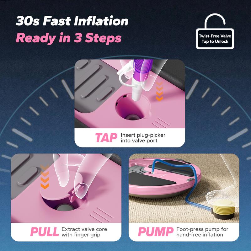 [Terra Gym] Half Exercise Balls TrainerBalance Ball Trainer 2-in-1 Yoga Ball withResistance Bands & Game Mode Core Stability& Full-Body Home Fitness Workout Equipment
